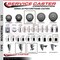 Service Caster 4'' SS Gray Poly Swivel 1-7/8'' Expanding Stem Caster with Brake SCC-SSEX20S414-PPUB-TLB-178 - alternate 3